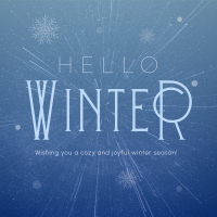 Cozy Winter Greeting Linkedin Post Image Preview