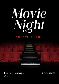 Movie Night Cinema Flyer Design