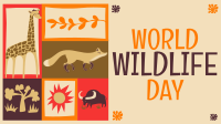 Paper Cutout World Wildlife Day Animation Preview