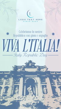 Vintage Italian Republic Day TikTok video Image Preview