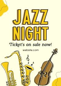 Modern Jazz Night Poster Design