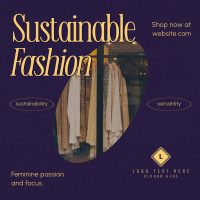Clean Minimalist Sustainable Fashion Instagram post Image Preview