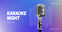 Karaoke Night Gradient Facebook Ad Design