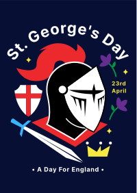 St. George's Knight Helmet Flyer Image Preview