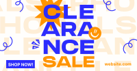 Clearance Sale Scribbles Facebook Ad Design