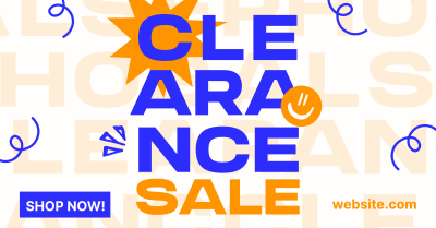 Clearance Sale Scribbles Facebook ad Image Preview