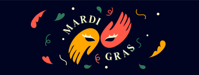 Mardi Gras Carnival Facebook cover Image Preview