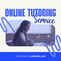 Online Tutoring Service Instagram Post Design