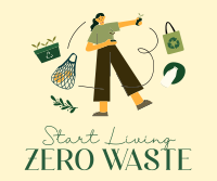 Living Zero Waste Facebook Post Design