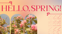 Retro Welcome Spring Animation Image Preview