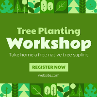 Tree Planting Workshop Instagram Post Design