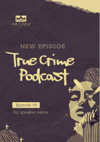 True Crime Podcast Flyer Image Preview