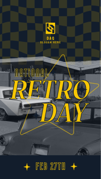 National Retro Day Facebook Story Design