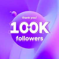 Liquid 100k Followers Instagram Post | BrandCrowd Instagram Post Maker