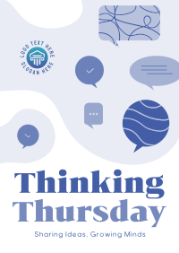 Thinking Thursday Blobs Flyer Image Preview