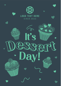 Cupcakes for Dessert Flyer Design