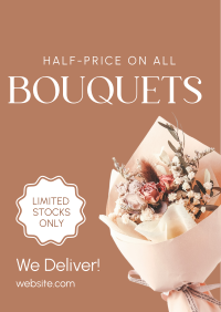 Discounted Bouquets Flyer Design