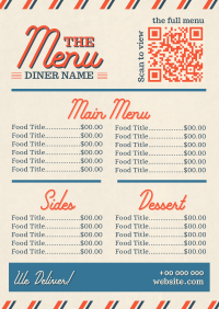 Retro Dining Restaurant Menu Preview