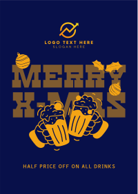Christmas Drinks Promo Flyer Image Preview