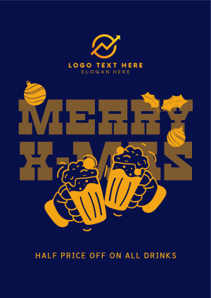 Christmas Drinks Promo Flyer Image Preview