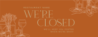 Luxurious Closed Restaurant Facebook Cover Preview