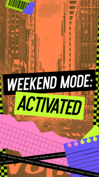 Retro Weekend Mode YouTube short Image Preview