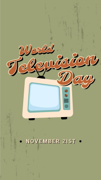 Retro TV Day Facebook story Image Preview