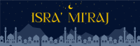 Elegant Isra and Mi'raj Twitter header (cover) Image Preview