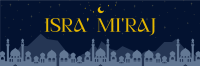 Elegant Isra and Mi'raj Twitter Header Image Preview