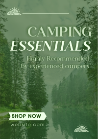 Mountain Hiking Camping Essentials Flyer Image Preview