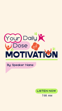 Daily Motivational Podcast YouTube Short Design