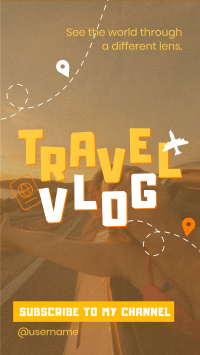 Simple Fun Travel Vlog Instagram Reel Design