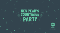 New Year Countdown Party Facebook event cover Image Preview