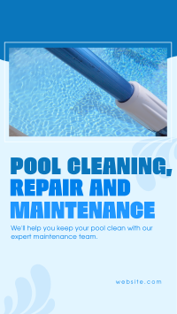 Pool Cleaning Services YouTube Short Design