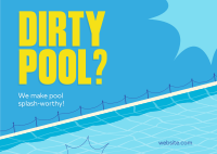 Splash-worthy Pool Postcard Design