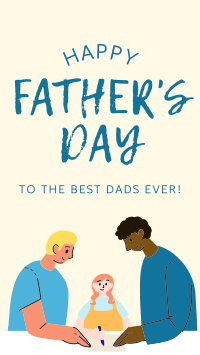 The Best Dads Ever Facebook Story Design