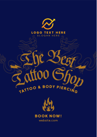 Tattoo & Piercings Flyer Design