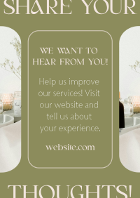 Spa Customer Feedback Flyer Image Preview