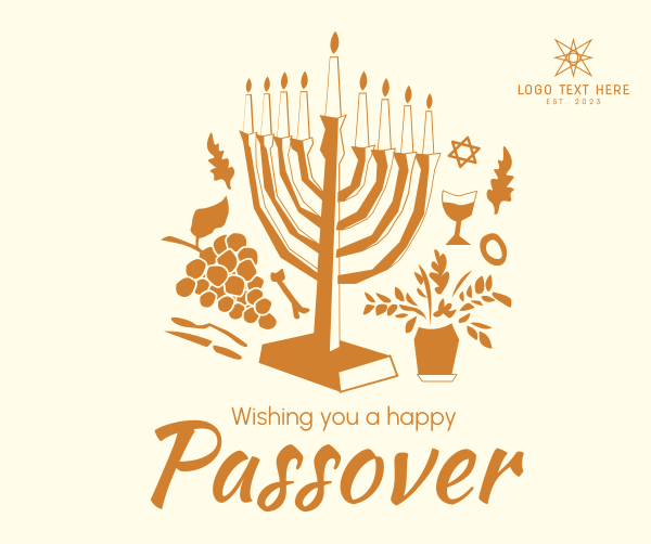 Picasso Passover Facebook Post Design