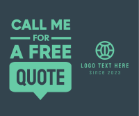 Call For A Quote Facebook Post Preview