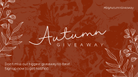 Leafy Autumn Grunge Facebook Event Cover Image Preview