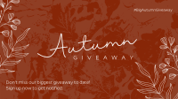Leafy Autumn Grunge Facebook Event Cover Design