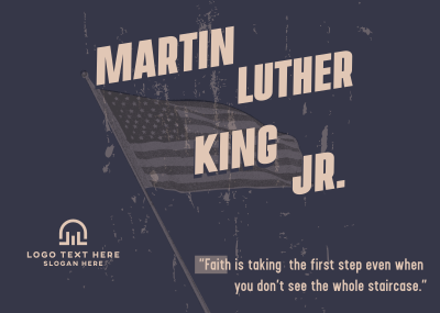 Martin Luther Quote Tribute Postcard Image Preview