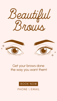 Beautiful Brows Facebook story Image Preview