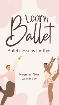 Kids Ballet Lessons TikTok Video Image Preview