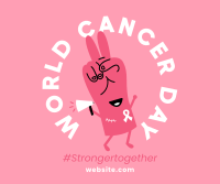 Cancer Peace Sign Facebook post Image Preview