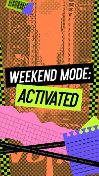 Retro Weekend Mode Instagram story Image Preview