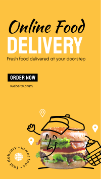 Fresh Burger Delivery Instagram story Image Preview