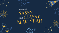 Sassy New Year Spirit Facebook Event Cover Design