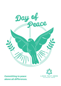 World Peace Dove Poster Design